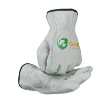 Load image into Gallery viewer, Premium Full Grain Thin Cut Cow Leather Work Gloves - Simple Grey