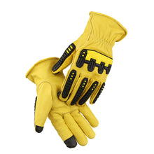 Load image into Gallery viewer, Total Protection: Water, Cut & Impact Resistant Top Grain Cowhide Gloves