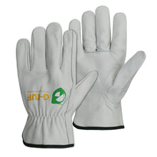 Load image into Gallery viewer, Premium Full Grain Thin Cut Cow Leather Work Gloves - Simple Grey
