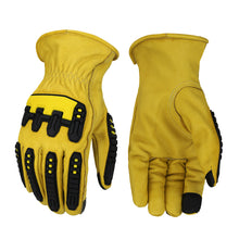 Load image into Gallery viewer, Total Protection: Water, Cut &amp; Impact Resistant Top Grain Cowhide Gloves
