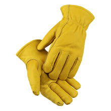Load image into Gallery viewer, Water Resistant and 100 gram Insulated Genuine Premium Quality Top Grain Cowhide Winter Gloves
